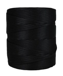 Cordão agulhado 4mm Rolo com 360 metros – Cor: Preto