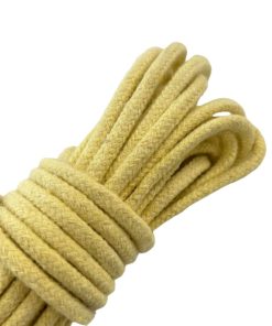 Corda Trançada de Algodão 6mm Por Metro - Cor: Amarelo Claro - Image 2