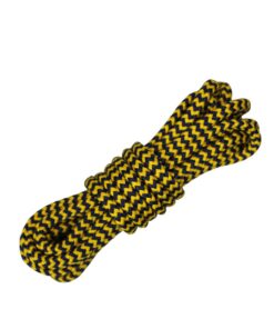 Corda Náutica de Polipropileno 8mm (50 metros) - Cor: Amarelo Mesclado com Azul Marinho (zig-zag) - Imagem 1