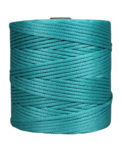Cordão agulhado 4mm Rolo com 360 metros – Cor: Azul Tiffany - Imagem 1