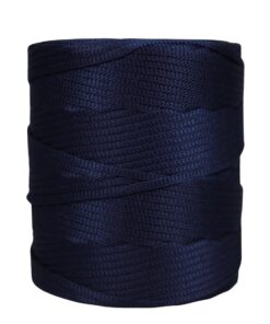 Cordão agulhado 4mm Rolo com 360 metros – Cor: Azul Marinho