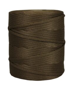 Cordão agulhado 4mm Rolo com 360 metros – Cor: Caramelo