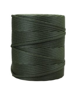 Cordão agulhado 4mm Rolo com 360 metros – Cor: Verde Militar - Imagem 1