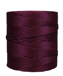 Cordão agulhado 4mm Rolo com 360 metros – Cor: Vinho