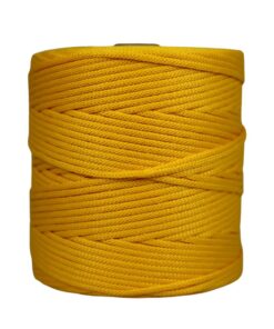 Cordão agulhado 5mm Rolo com 300 metros - Cor: Amarelo - Imagem 1