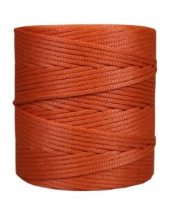 Cordão agulhado 4mm Rolo com 360 metros – Cor: Laranja