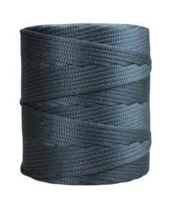 Cordão agulhado 4mm Rolo com 360 metros – Cor: Cinza Chumbo - Imagem 1