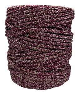 Corda Náutica de Polipropileno 6mm Rolo com 90 metros – Cor: Vinho Mesclado Com Rami