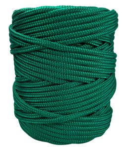 Corda Náutica de Polipropileno 5mm Rolo com 140 metros - Cor: Verde Cabaré