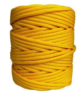 Corda Náutica de Polipropileno 5mm Rolo com 140 metros - Cor: Amarelo