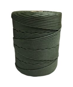 Corda Náutica de Polipropileno 3mm Rolo com 200 metros - Cor: Verde Militar