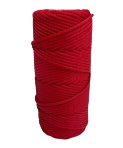 Corda Náutica de Polipropileno 3mm Rolo com 25 metros – Cor: Vermelho - Imagem 1