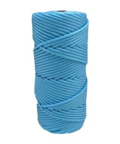 Corda Náutica de Polipropileno 2,5mm Rolo com 30 metros – Cor: Azul Bebê