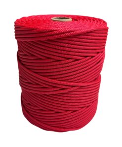 Corda Náutica de Polipropileno 4mm Rolo com 140 metros - Cor: Vermelho
