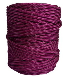 Corda Náutica de Polipropileno 5mm Rolo com 140 metros - Cor: Vinho
