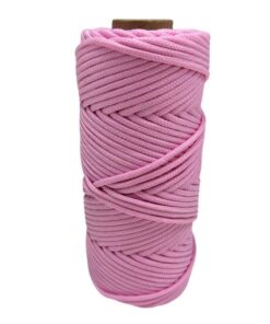 Corda Náutica de Polipropileno 3mm Rolo com 25 metros – Cor: Rosa Bebê