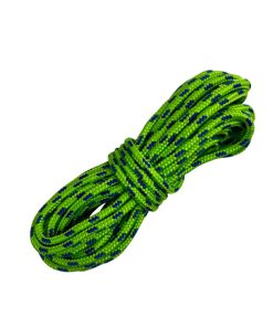 Corda Náutica de Polipropileno 5mm (50 Metros) – Cor: Verde Pistache Com 3 Listras Azul Royal