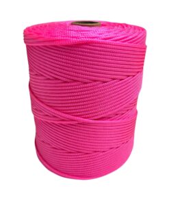 Corda Náutica de Polipropileno 4mm Rolo com 140 metros - Cor: Rosa Fluorescente