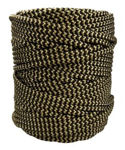 Corda Náutica de Polipropileno 6mm Rolo com 90 metros – Cor: Marrom Com Bege ( Zig Zag ) - Imagem 1