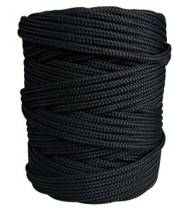 Corda Náutica de Polipropileno 5mm Rolo com 140 metros - Cor: Preto