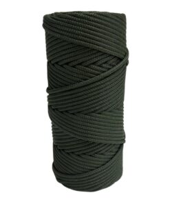 Corda Náutica de Polipropileno 4mm com 35 metros – Cor: Verde Militar