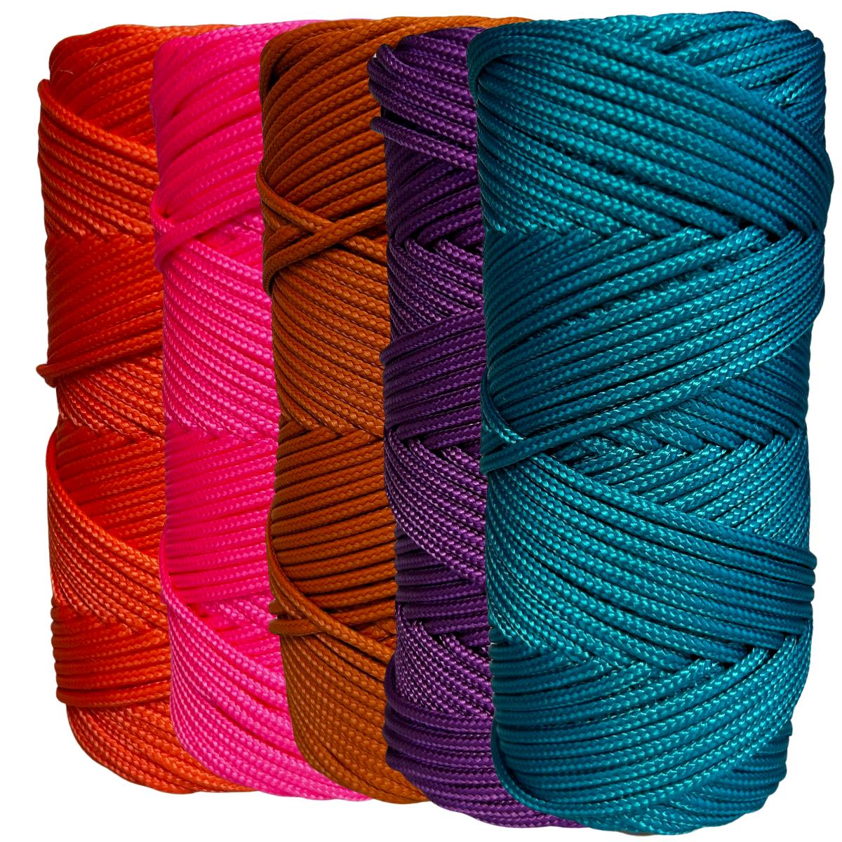 Corda N utica De Polipropileno 2mm Kit 5 Cores Com 100 Metros P r Do 