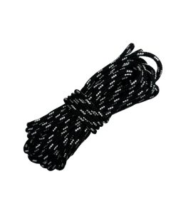 Corda Náutica de Polipropileno Carretel 6,0mm Com 180 metros – Cor: Preto Com 3 Listras Branco - Imagem 1