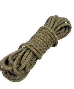 Corda Trançada de Algodão 8mm ( 1 Metro ) -Cor: Caramelo - Imagem 1