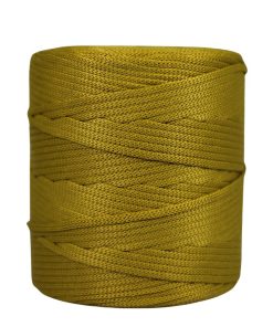 Cordão agulhado 5mm Rolo com 300 metros - Cor: Mostarda