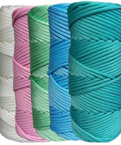 Corda Náutica de Polipropileno 4mm Kit 5 Cores com 35 metros – Algodão Doce