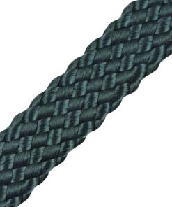 Corda Náutica de Polipropileno 20mm chata (1 metro) - Verde Oliva