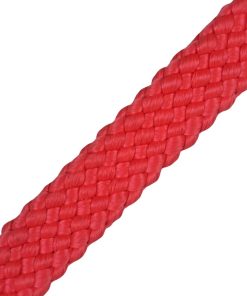 Corda Náutica de Polipropileno 20mm chata (1 metro) - Vermelho