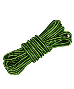 Corda de Seda Polipropileno 8mm (1 metro) – Cor: Preto Listrado Com Verde Pistache - Imagem 1
