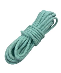 Corda Trançada de Algodão 8mm Rolo Com 50 metros -Cor: Verde Água