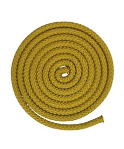 Corda Náutica De Polipropileno 9mm Trançado Duplo ( 1 Metro ) Cor- Mostarda