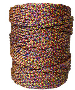 Corda Náutica de Polipropileno 6mm Rolo com 90 metros - Cor: Pirulito - Imagem 1