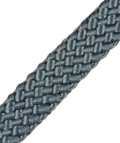 Corda Náutica de Polipropileno 20mm chata (1 metro) - Cinza Chumbo