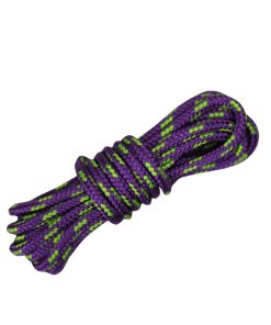Corda Náutica de Polipropileno 10mm Redonda ( 1 Metro ) – Cor: Roxo Com 3 Listras Verde Pistache