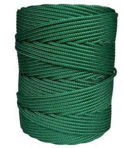 Corda Náutica de Polipropileno 4mm Rolo com 140 metros - Cor: Verde Bandeira