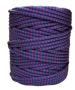 Corda Náutica de Polipropileno 6mm Rolo com 90 metros – Cor: Pink Com Azul Turquesa ( ZigZag )