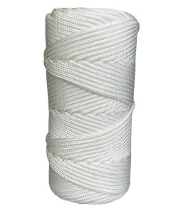 Corda Náutica de Polipropileno 4mm com 35 metros – Cor: Branco