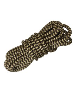 Corda Náutica de Polipropileno 10mm Redonda ( 1 Metro ) – Cor: Marrom Com Bege ( ZigZag) - Imagem 1