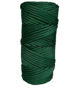 Corda Náutica de Polipropileno 4mm com 35 metros – Cor: Verde Bandeira