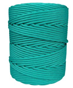 Corda Náutica de Polipropileno 4mm Rolo com 140 metros - Cor: Verde Tiffany