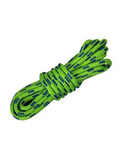 Corda Náutica de Polipropileno 10mm Redonda ( 1 Metro ) – Cor: Verde Pistache Com 3 Listras Azul Royal