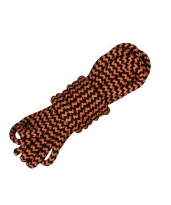 Carretel Náutica de Polipropileno 8mm (100 metros) – Cor: Preto Com Laranja ( ZigZag) - Imagem 1
