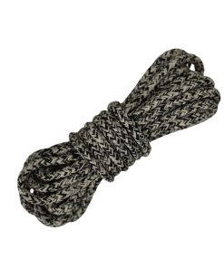 Corda Náutica de Polipropileno 8mm (50 metros) – Cor: Areia Mesclado Preto