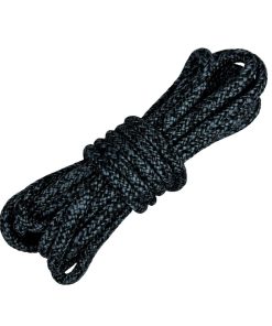 Corda de Seda Polipropileno 8mm (1 metro) – Cor: Preto Mesclado Com Cinza - Imagem 1