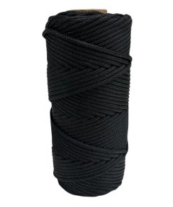Corda Náutica de Polipropileno 2,5mm Rolo com 30 metros – Cor: Preto