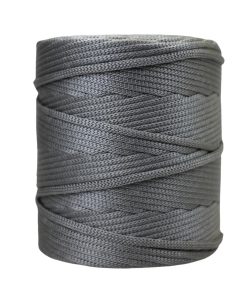 Cordão agulhado 4mm Rolo com 360 metros – Cor: Prata